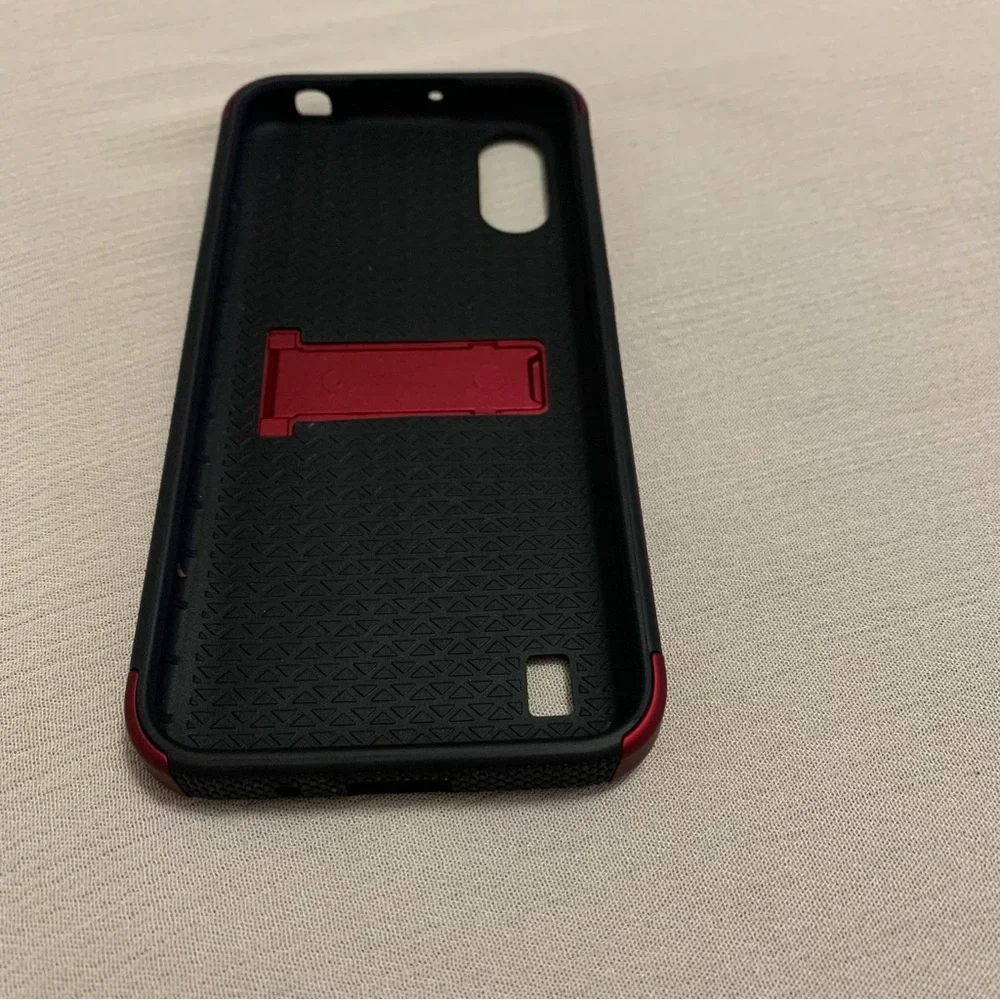 Samsung Galaxy A01 KICK+| Dual-Layer Protective Kickstand Case Metro by T-Mobile